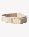 'Sand' - Velvet Dog Collar