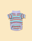 Pet & Me Spring Summer Lavender Ruffle Crochet Short Sleeve Polo Shirt