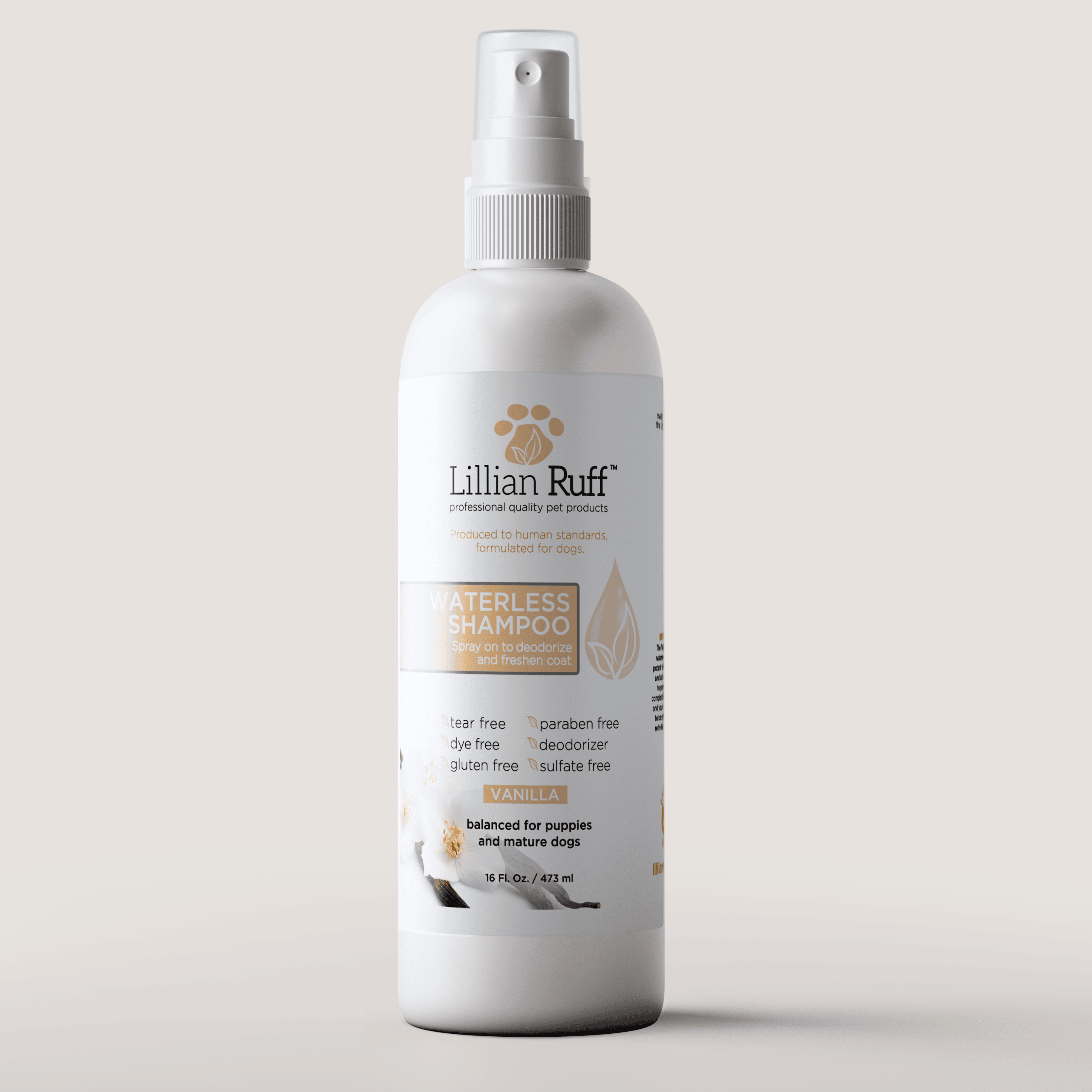 Waterless Dog Shampoo Vanilla - Quick Clean Between Baths