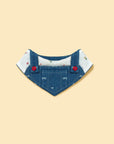 Reversible Denim Cherry Overalls Pet Bandana