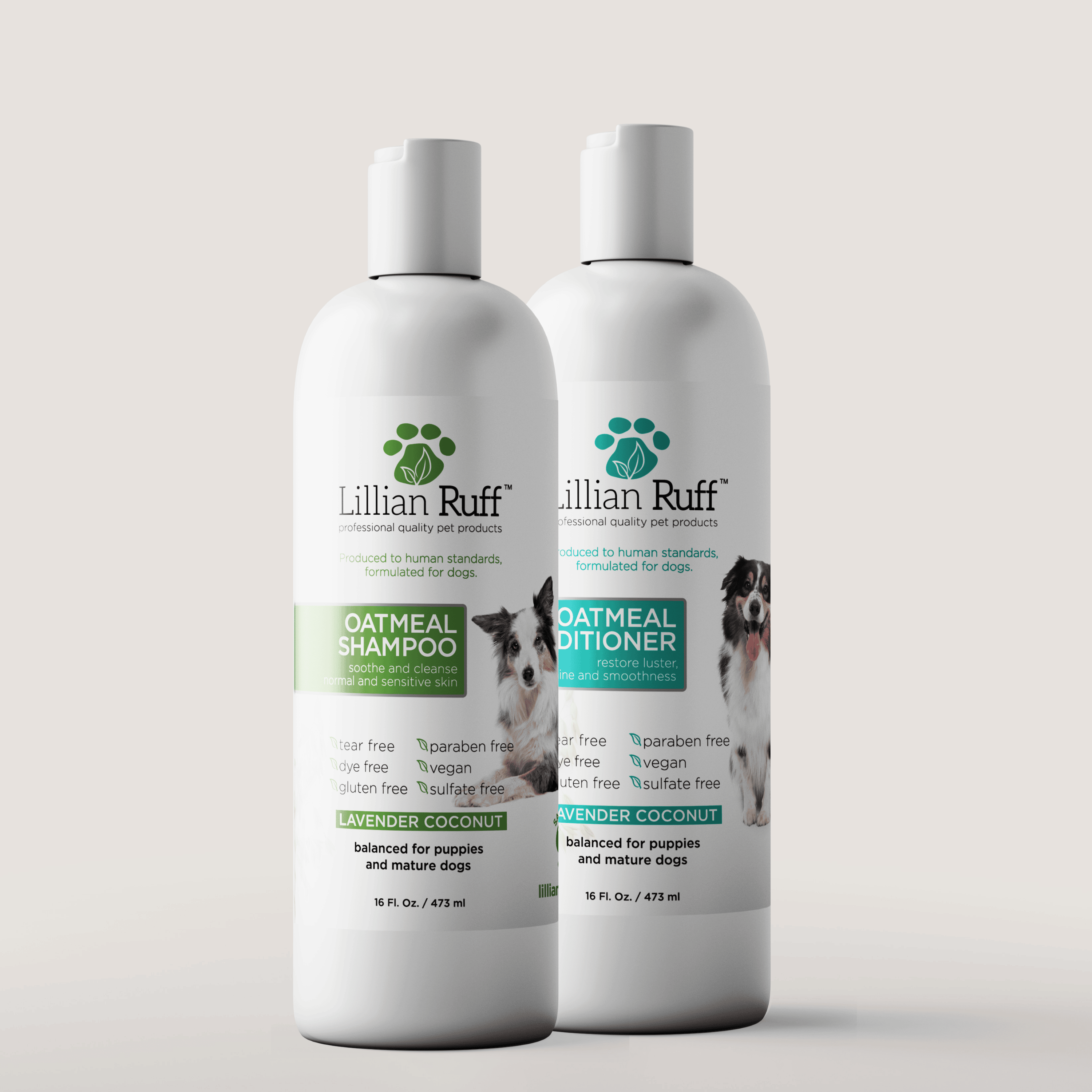 Oatmeal Dog Shampoo & Conditioner - Made with Natural Ingredients