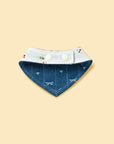 Reversible Denim Cherry Overalls Pet Bandana