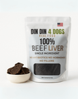 Beef Liver Dog Treats, 5 Ounce Bag, Single Ingredient, High Protein
