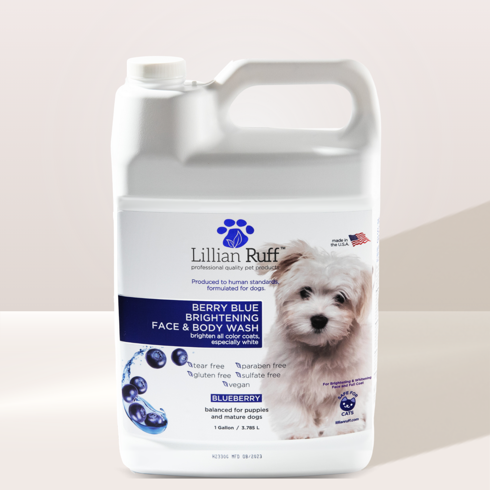 Berry Blue Brightening Face and Body Wash Lillian Ruff