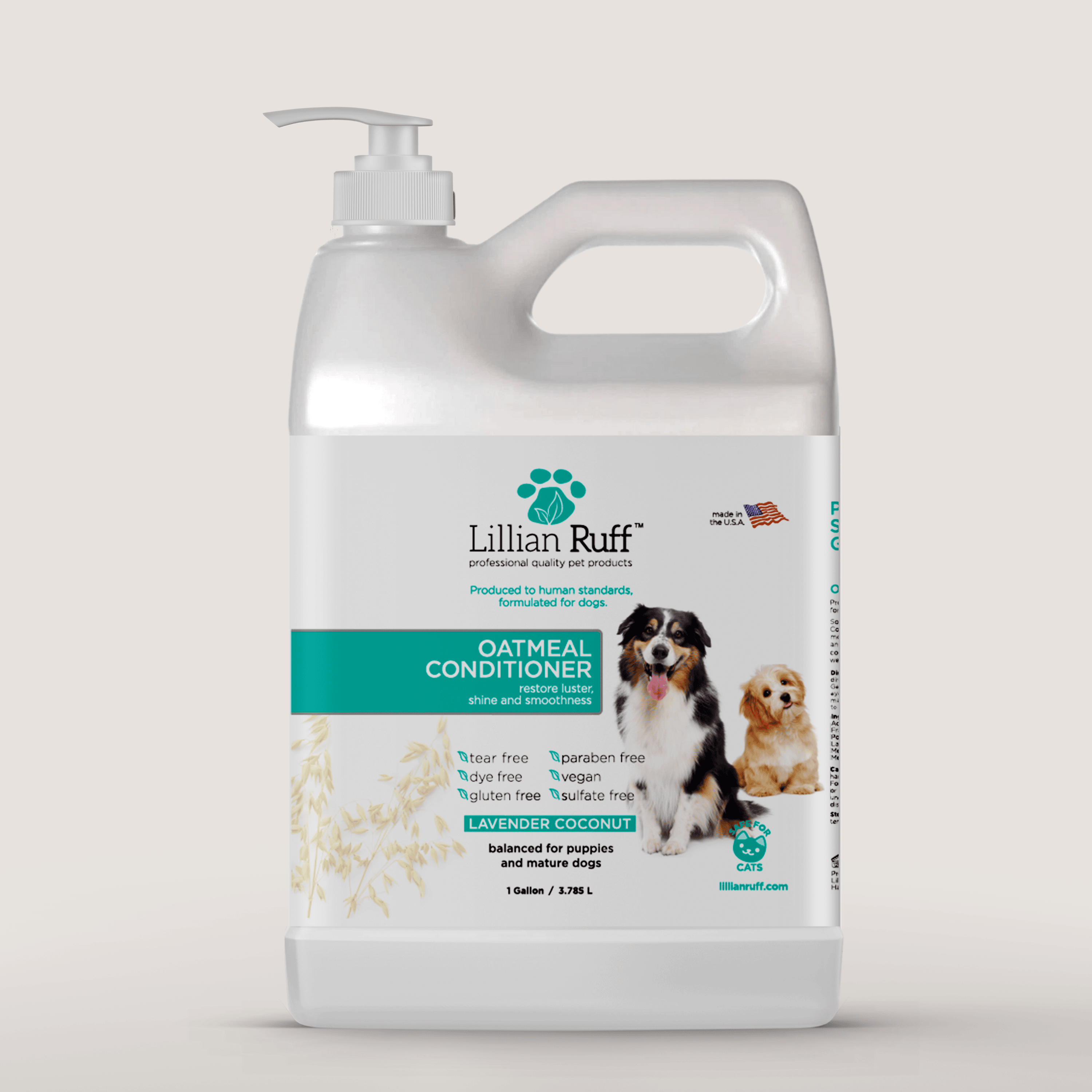 Oatmeal Dog Conditioner (1 Gallon Size) – Lillian Ruff
