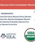 Dog Mamma's Organic Apple Cranberry Recipe - USDA Organic Certified Dog Treats