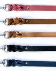 Pro Line Leather Braided Dog Leash