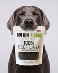 Beef Liver Dog Treats, 5 Ounce Bag, Single Ingredient, High Protein