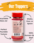 Treat Topper Beef Dog Food Topper | Powdered Meal Topper for Pets