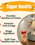 Treat Topper Chicken Dog Food Topper | Healthy Meal Supplement for Dogs