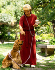 'Bordeaux' - Hands Free Braided Leash