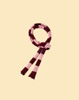 Rosé Bliss Thin Useless Striped Scarf (Free with Matching Sweater Purchase)