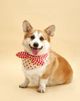 Christmas Morning Gingerbread Man Gingham Print Handmade Bandana