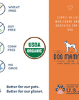 Dog Mamma's Organic Pumpkin Snaps Recipe- USDA Organic Certified Dog Treats