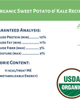 Dog Mamma's Organic Sweet Potato & Kale Recipe - USDA Organic Certified Dog Treats