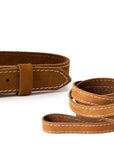 Pro Line Hunting Leather Collar and Leash Set