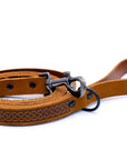 Celtic Sport Leather Collar and Leash Set