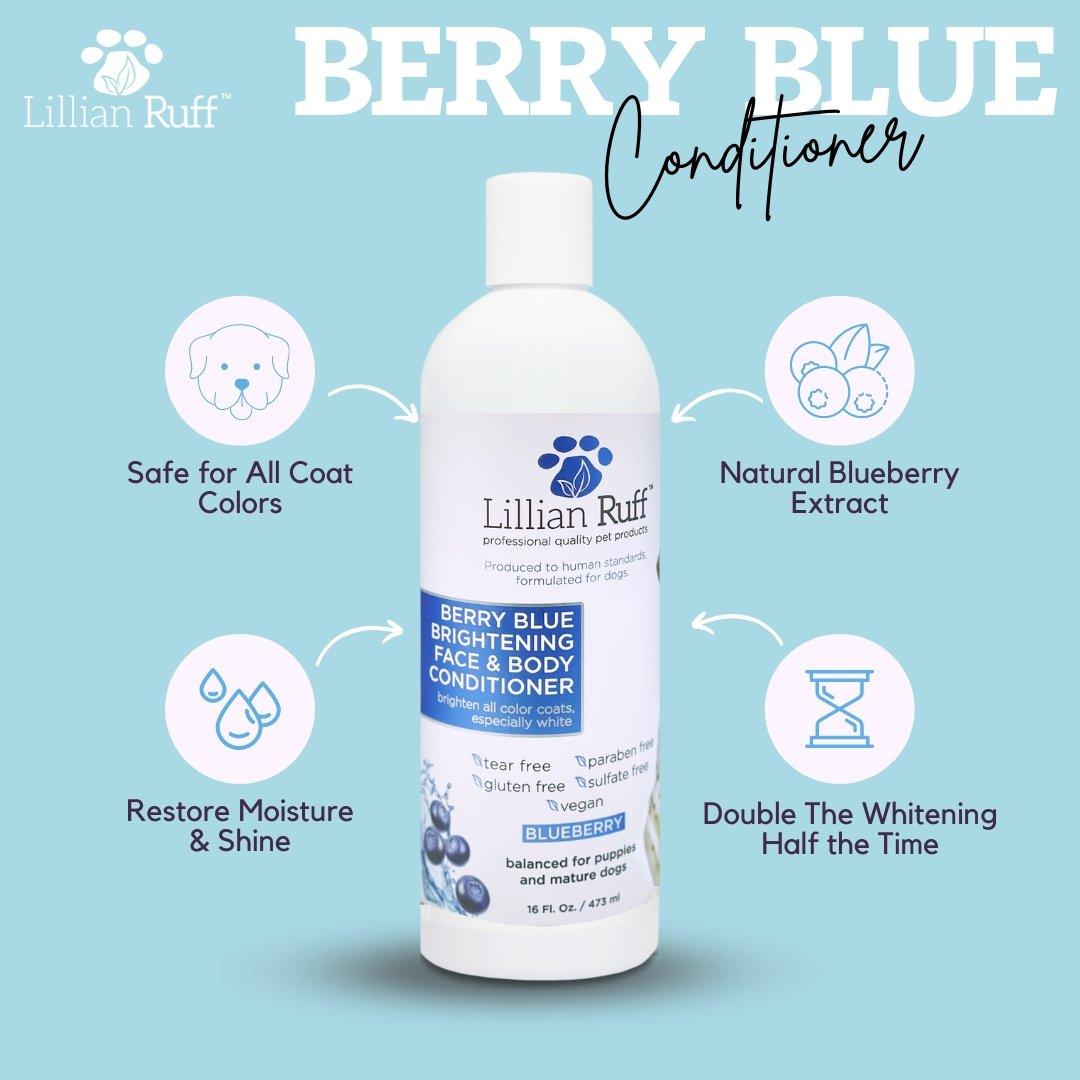 Berry Blue Brightening Face and Body Conditioner - Lillian Ruff-LR-BLUEBERRYCONDR-16OZ