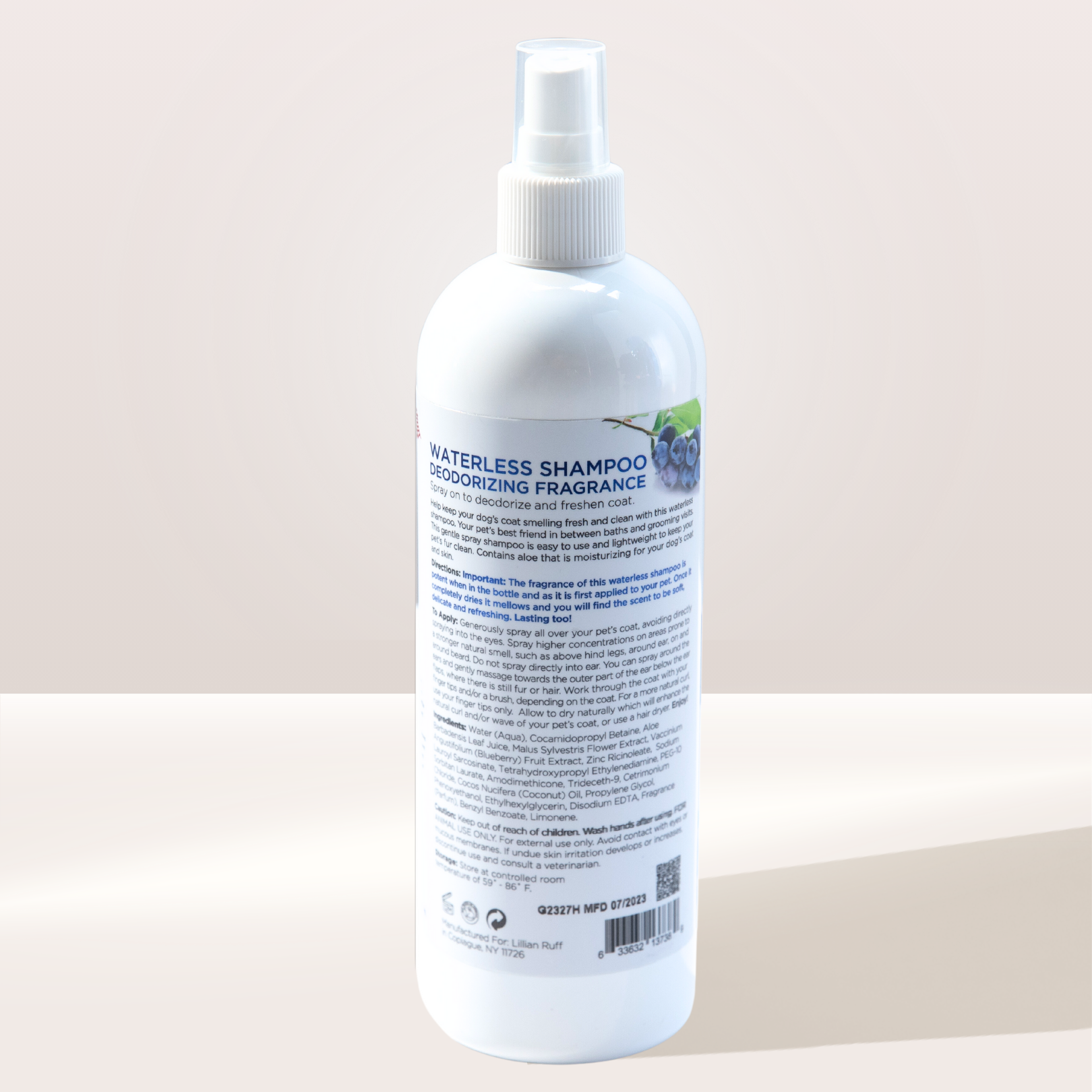 Waterless Shampoo - Blueberry