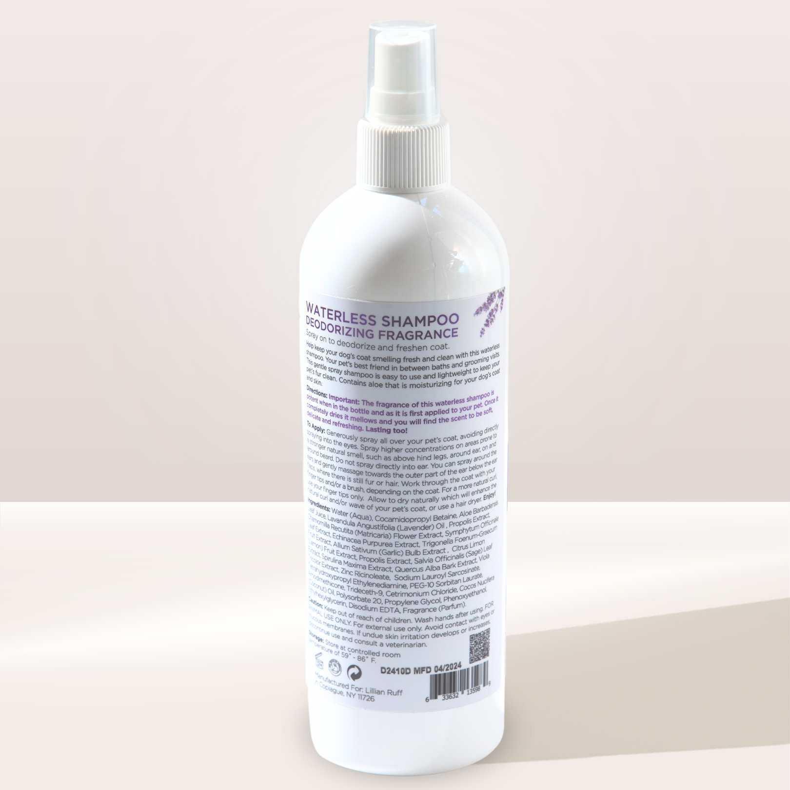 Waterless Shampoo - Lavender