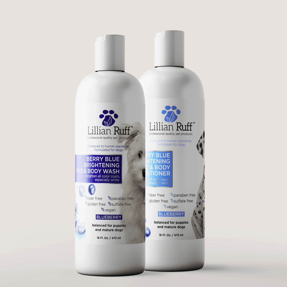 Berry Blue Brightening Shampoo & Conditioner Set - Lillian Ruff