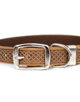 Celtic Double Buckle Style Leather Dog Collar