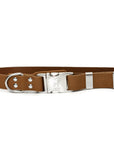 Modern Style Quick-Release Leather Dog Collar