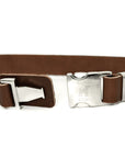 Modern Style Quick-Release Leather Dog Collar