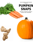 Dog Mamma's Organic Pumpkin Snaps Recipe- USDA Organic Certified Dog Treats