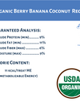 Dog Mamma's Organic Berry Banana Coconut Recipe - USDA Organic Certified Dog Treats