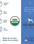 Dog Mamma's Organic Berry Banana Coconut Recipe - USDA Organic Certified Dog Treats