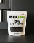 Beef Liver Dog Treats, 5 Ounce Bag, Single Ingredient, High Protein