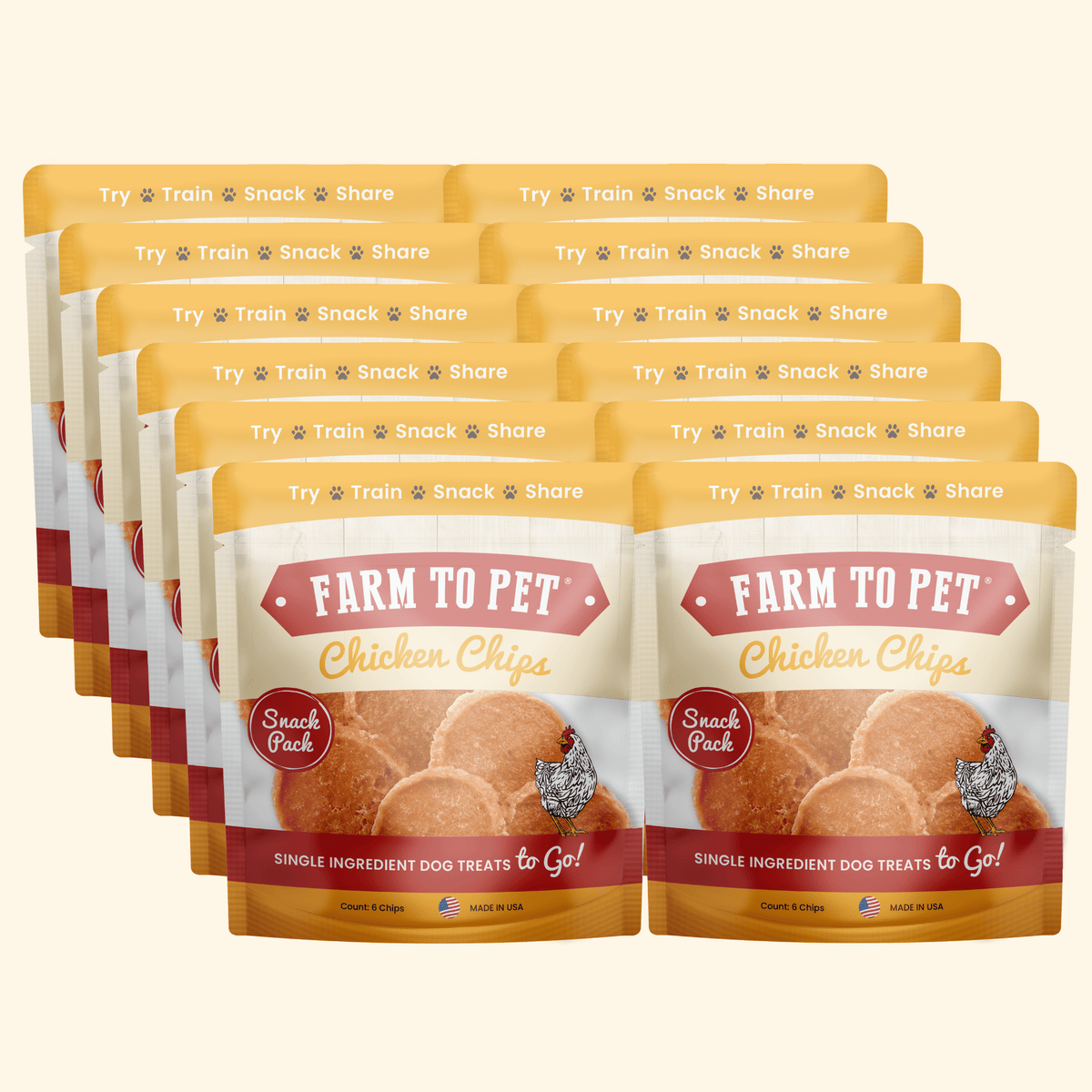 Chicken Chips Snack Pack Bundles | Dog Party Favors &amp; Training Treats