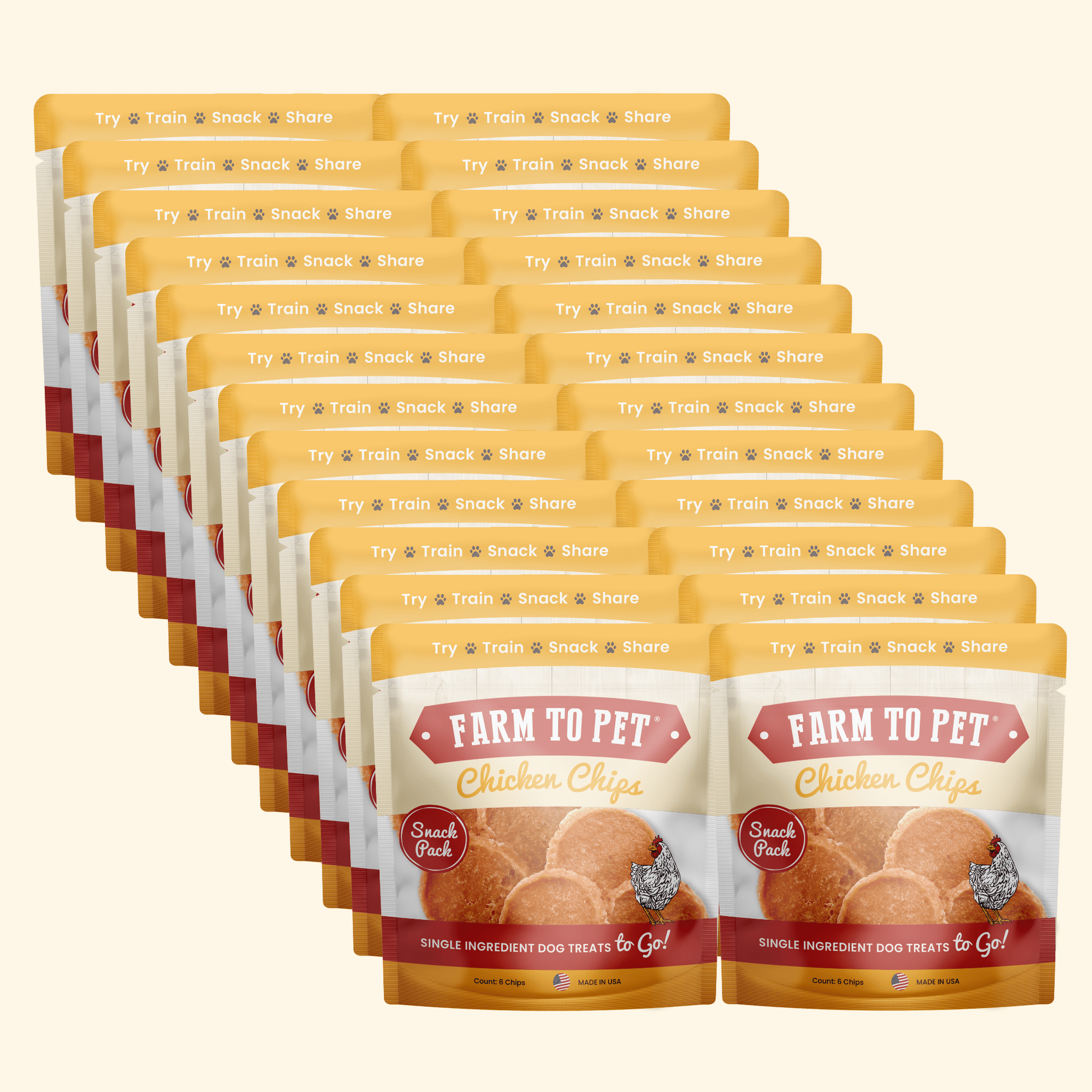 Chicken Chips Snack Pack Bundles | Dog Party Favors &amp; Training Treats