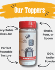 Treat Topper Antler Powder Dog Food Topper | Nutritional Supplement for Dogs and Cats