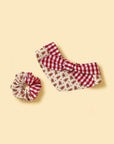 Christmas Morning Gingerbread Man Gingham Print Handmade Bandana