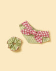 Picnic Bliss Floral Gingham Print Bandana