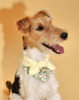 Bowtiful Garden Butter Yellow Floral Bandana