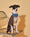 Reversible Denim Cherry Overalls Pet Bandana