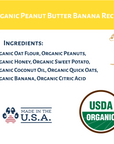 Dog Mamma's Organic Peanut Butter Banana Recipe - USDA Organic Certified Dog Treats