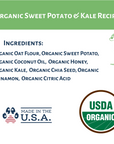 Dog Mamma's Organic Sweet Potato & Kale Recipe - USDA Organic Certified Dog Treats