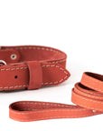 Pro Line Hunting Leather Collar and Leash Set