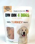 Turkey Dog Treats, 5 Ounce Bag, Single Ingredient, High Protein